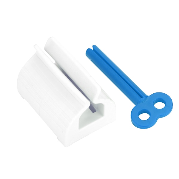 Rolling Tube Tandkräm Squeezer Tandkrämer Dispenserhållare för badrum (blå)