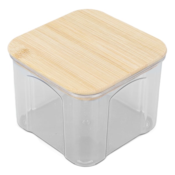 Lufttät matförvaringsbehållare Klar matförvaringsburk med bambulock för nudlar Mjöl spannmål Ris Te Kaffebönor 650 ml 10,7x8,2cm / 4,2x3,2in