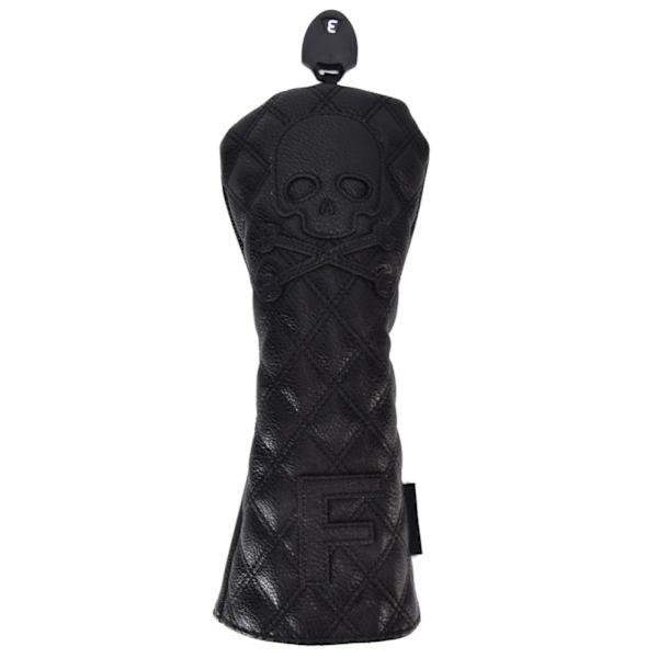 PU Læder Golf Wood Head Covers Vandafvisende Golf Skull Mønster Putter Club Headcover Beskytter Nummer 3