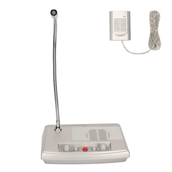 Window Intercom System Premium Speaker Sensitive Microphone Flexible Control Window Speaker System for Bank Hospital 100‑240V US Plug