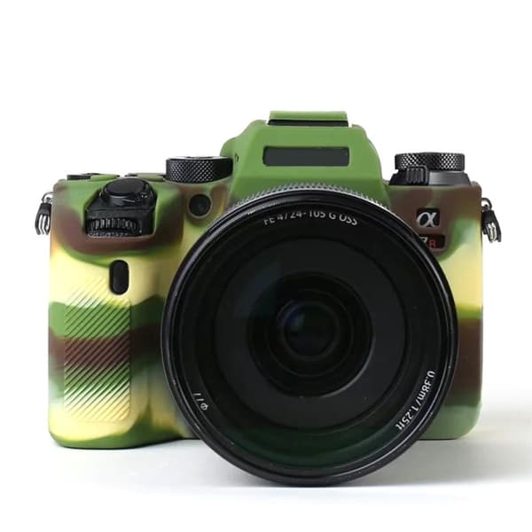 Silikonebeskyttelse til Sony A9 II Camouflage Grön green