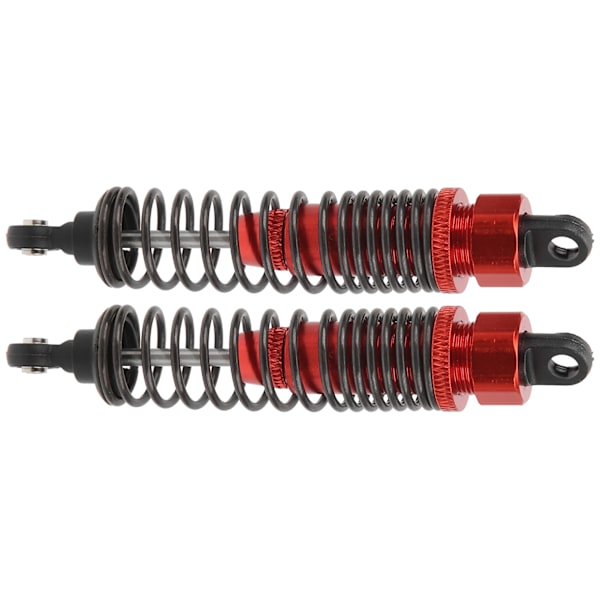 2st 100 mm RC metallstötdämpardämpare för TRAXXAS SLASH 2WD RC biluppgraderingsdelar Röd