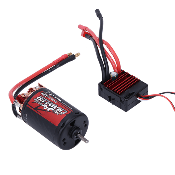 5-Slot 550 Børstet Motor 80A ESC Combo Sæt RC Bil Tilbehør til 1/10 RC Crawler Bil(12t80A )