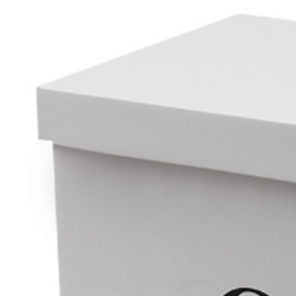 Kartong förvaringslåda Stor kapacitet förvaringsbox arrangörslåda Wellpapper flyttlåda för sovsal leksak nr. 5 låda