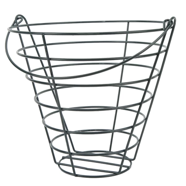 Metal Golf Ball Storage Basket Lightweight Large Capacity Basket with Foldable Handle for Golf Course M