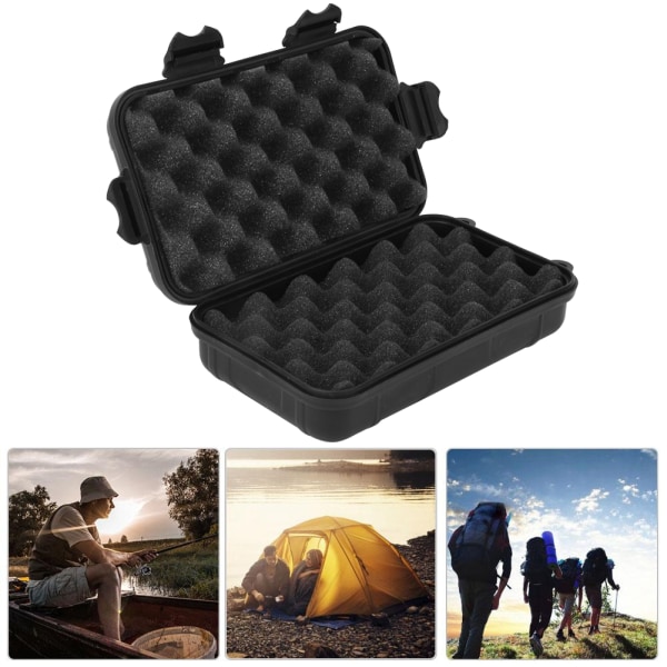 Vattentät Bärbar Stötsäker Försluten Säkerhetsväska Förvaringsplats för Camping
