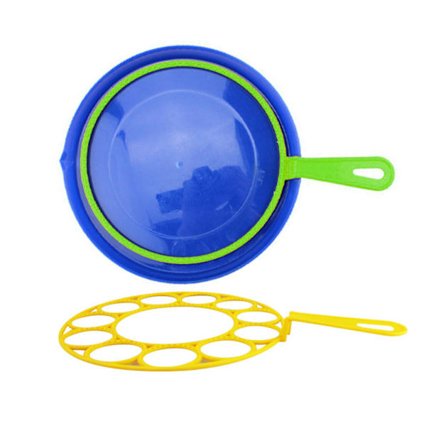 Bubble Wand Set med bricka Pop Form Bubble Maker Rolig Lätt att använda Bubble Making Leksak för barn utomhus