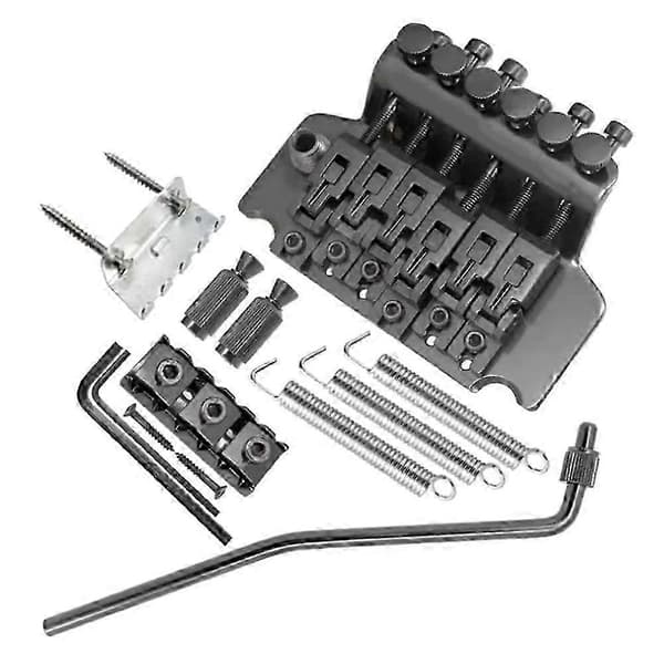 Elgitarr Dubbelvibratorbrygga Vibratosystem Gitarr Dubbelvibratorbrygga Strängplatta Black