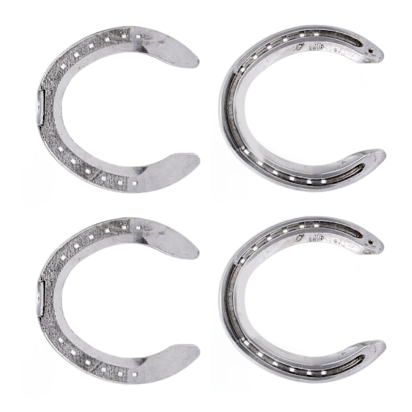 4st Hästskor Aluminiumlegering Lättvikt Pålitlig Praktisk Ridtillbehör för Racecourse Farm No. 6