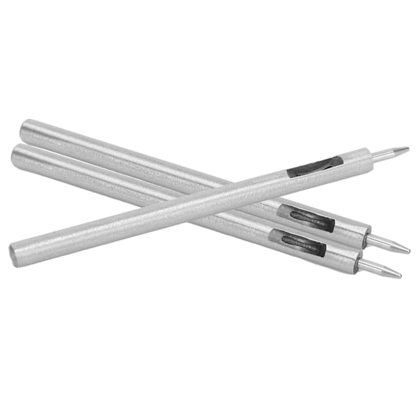 3 st Runda hålslagare Legerat stål DIY Läder Craft Cutter Stansverktyg Hålborrning 1 mm
