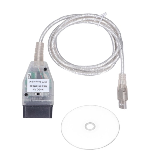 Auton diagnosointityökalun kaapeli K+DCAN OBD2 USB-kaapelirajapinta kytkimellä korvaamaan sarja 1 E81 E82 E83 E87 E88 20042011