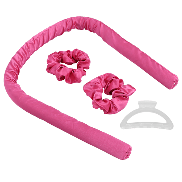 Curling Foam Hårrulle Varmefri Hårruller Pandebånd DIY Sove Hår Curling Tool Rose Red