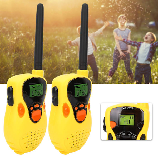 Mini 80-100M Walkie Talkies Elektronisk Radio Interphone Barn utomhusleksak present