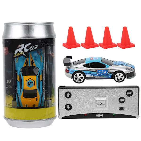 Mini RC-bil med burklåda Power Induktion Fyrvägsfjärrkontroll APP Dual Mode Barnleksaksmodell (Silver)