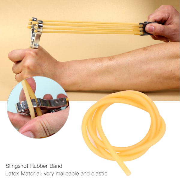 1/3/5M 3050 Naturlatex Slingshot Rørbånd til Jagt Skydning (1 meter)