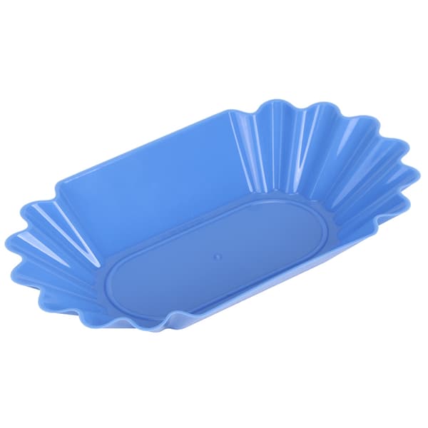 Food Grade PP Plastic Coffee Bean Sample Tray Display Dish Plate Container Home Kitchen Accessory Light Blue
