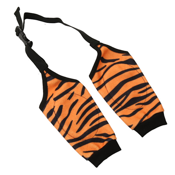 Dog Recovery Sleeves Tiger Style Mjuk Elastisk Andas Förhindra slickning Hund Framben Ärm för efteroperation Hem 3XL
