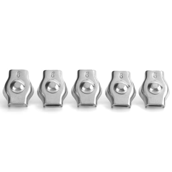 5 st. Repklämma Simplex Rostfritt Stål Marin Maskinvara Fixering för Skogsbruk 6mm/0.24in