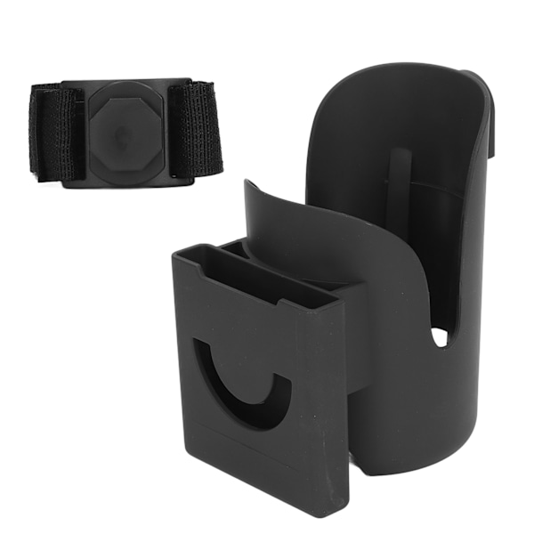 Universal koppholder for barnevogn Plast Justerbar flaskeholder for barnevogn med telefonlomme