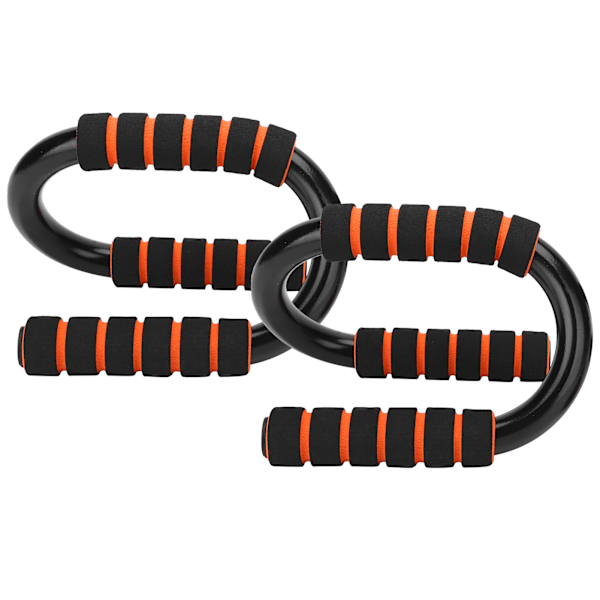 1 par/sett S-type Push Up-stativ Kroppsbygging Fitness Push-up-stenger med skum polstrede grep