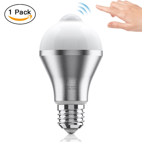 Bevægelsessensor Pære Haofy 9W E27 Smart PIR LED-lamper Automatisk Til/Fra Sikkerhedslygter Udendørs