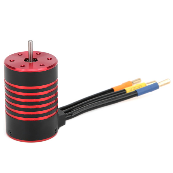 3650 4500KV Harjaton Moottori Metalli RC Moottorin Vaihto 1/10 RC Autoon Musta Punainen