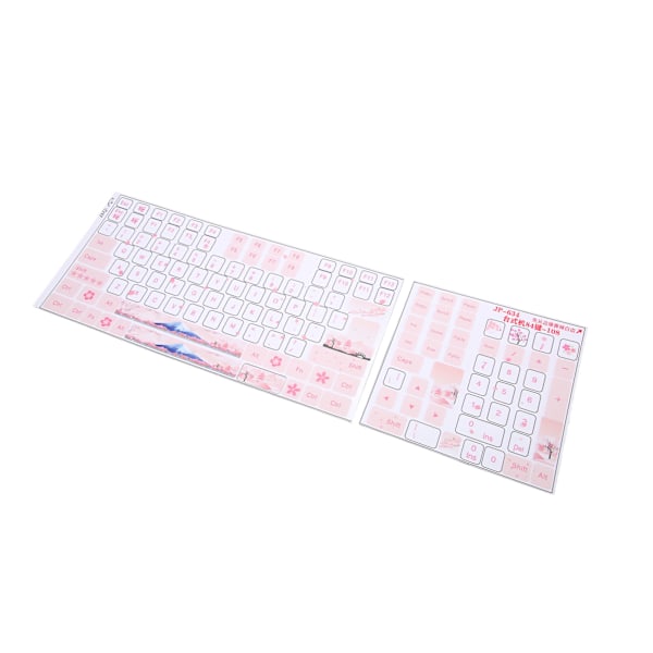 Näppäimistötarrat Universal Desktop Computer Mekaninen näppäimistö Selkeä Kaunis Englanti Keycap Painike Tarrat