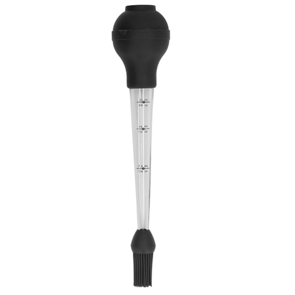 Kalkun Baster med Saucebørste Grill Olie Dryp Krydderier Værktøj Sauce Nål Sort