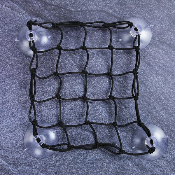 Durable Nylon Rope Mesh Surfboard Plastic Suction Cup Storage Net Paddleboard Deck Bag for Life Jacket