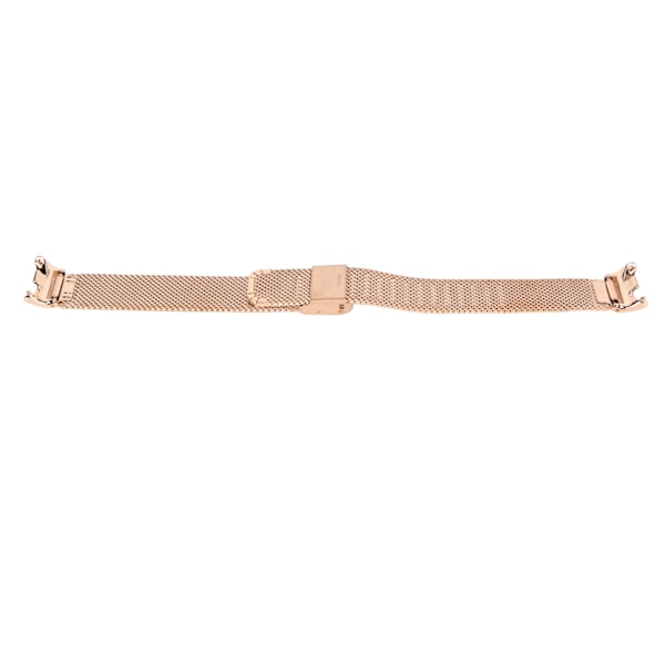 Justerbart klockarmband som andas vikbart spänne Quick Release i rostfritt stål klockband för Mi Band 8 Rose Gold