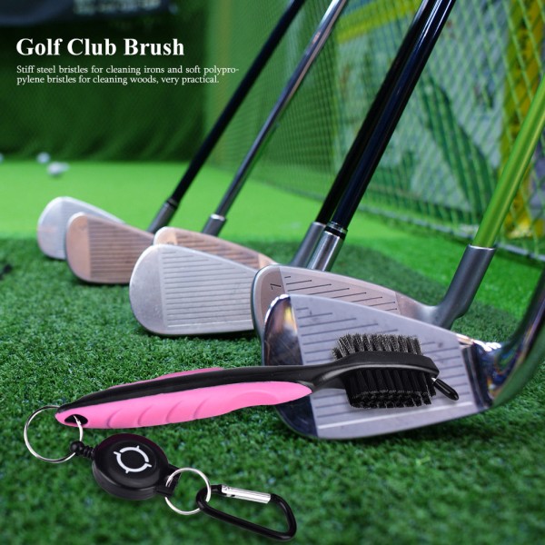 Flerfunktionsutdragbar spår golfklubba bollrengörare rengöringsborste tillbehörsutrustning