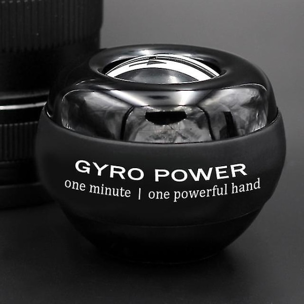 Gyroskooppinen Powerball Autostart Range Gyro Power -rannepallo vastavarrella käsien fitness black