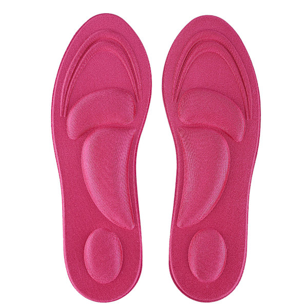 Ortotiska innersulor Platta fötter Arch Support Memory Foam innersula Sko Pad Comfort Rose Red för kvinnor