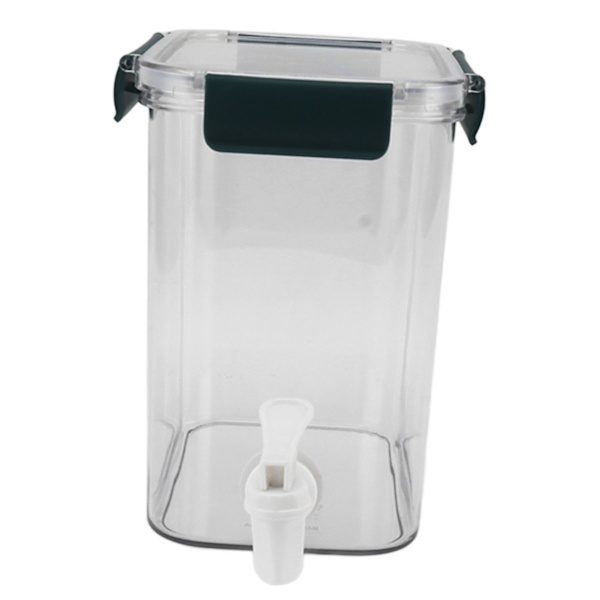 Kylskåp Kallvattenkokare 3,5L med kran Multifunktionell PET Ekonomisk Praktisk Kylskåp Dryckesautomat för fest Dryck Juice Iced Tea Grön