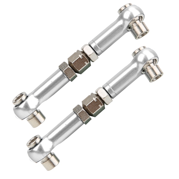 RC Styrningslänkstång Fram Bak Servo Länk för HPI RS4 Sport 3 1/10 Uppgradering Tillbehör Silver 113696S