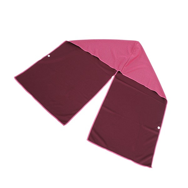 Kølehuvedtrøje Håndklæder U-formet Hoodie Håndklæde Solbeskyttelse Hurtigtørrende Sports Kølehandklæder Rose Red