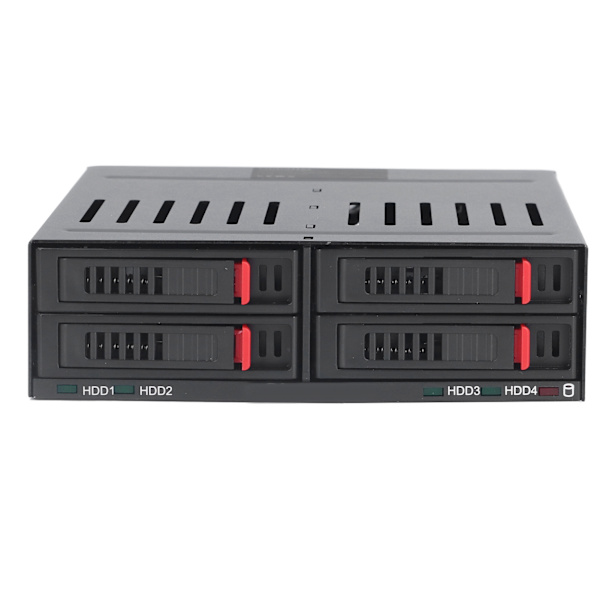 4-bays HDD-bur Chassi 5,25-tommers enhetsrom 2,5-tommers SATA-mobilrack-kompatibel 9,5 mm 12,5 mm harddisker med tykk bunn SSD-er