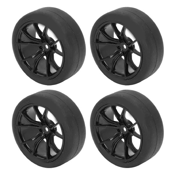 4ST RC-auton renkaat Vahva iskunvaimennus Universaali sopiva TAMIYA TT01 TT02 XV01 XV02 HSP 94123 94122 1/10 Kaukosäätimellä ohjattavat autot Musta