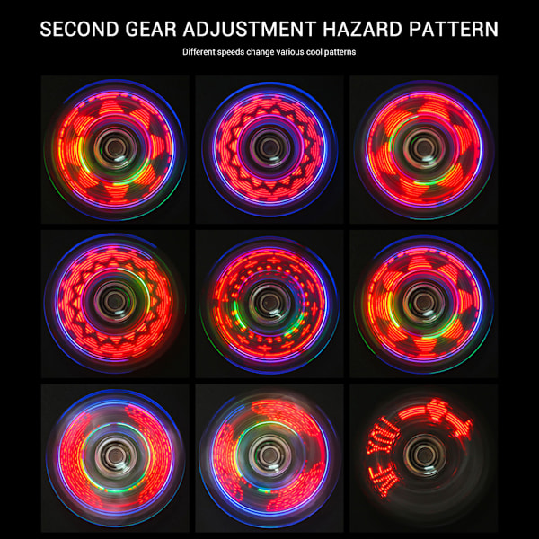 LED Fidget Spinner Leke Klar LED Lysende Fidget Finger Terning Anti Stress Avlastning Leksaker for Barn Voksne