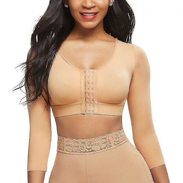 Arm Shaper Kompressionsbh Efter Operation Holdning Korrigerende Tanktop 2XL BEIGE