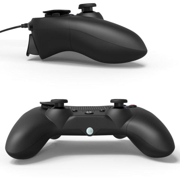 Double joystick -peliohjain PS4-peliohjain kosketuslevyllä Yhteensopiva PS4/ Pro kanssa / Ohut, musta kaapeli
