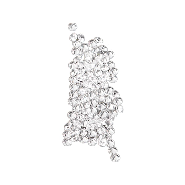 100 st Transparenta Rhinestones Mini Vassa Botten Utsökta Kristallädelstenar för DIY Hantverk Smycken Kläder Dekoration 2mm