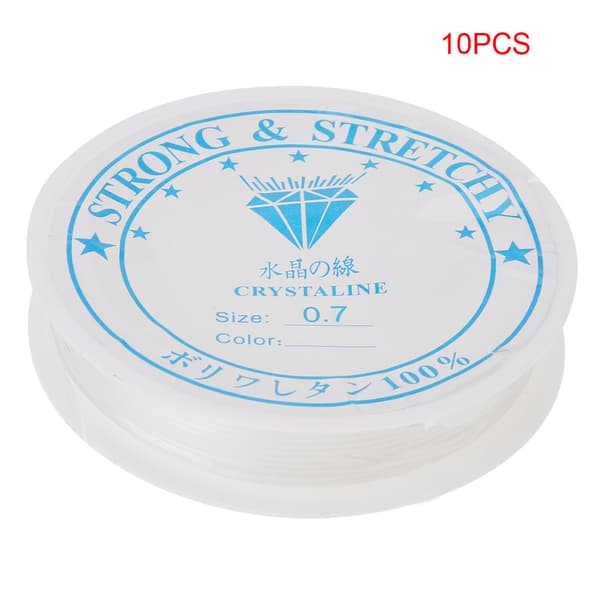 Crystal Elastic Line Transparent beading string thread for jewelry making (0.7mm * 11m)