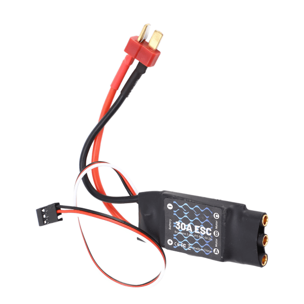 Børsteløs ESC 30A T-kontakt RC Børsteløs ESC for RC Fastvingede Fly Små Quadrotor
