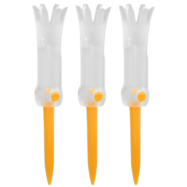 Foldbar treningsgolf-tee Antiflygende Rotasjonsøvingsutstyr Boltdubbar for Golf Orange