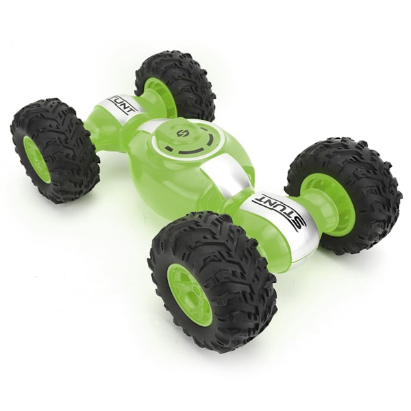 1:12 Stuntbil Dobbeltsidet Firehjulstræk Deformation Fjernstyret Crawler Model Grøn
