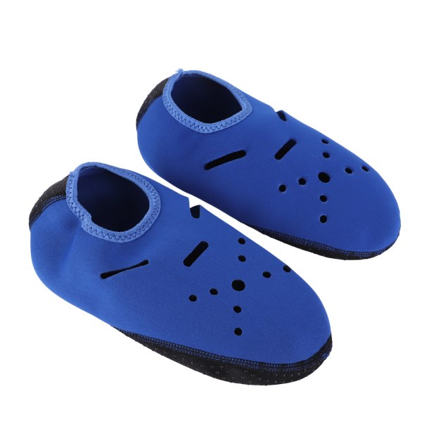 Förtjockade halkskyddsstrumpor Simstrumpor Snorkelutrustning för män Kvinnor Vattensporter Blå S (inre längd 22,5 cm)