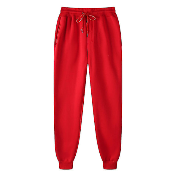 Röda XL Herr Hip-hop Sweatpants Legging Casual Vadderad