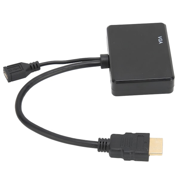 High‑Definition Multimedia Interface - High‑Definition Multimedia Interface‑VGA-muunnin, musta