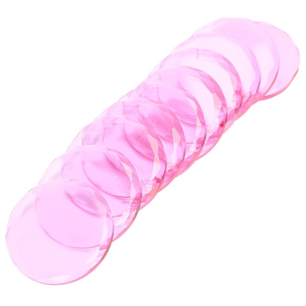 10 st Runda glasögonfransar självhäftande limpallhållare för ögonfransförlängningsympning Rosa